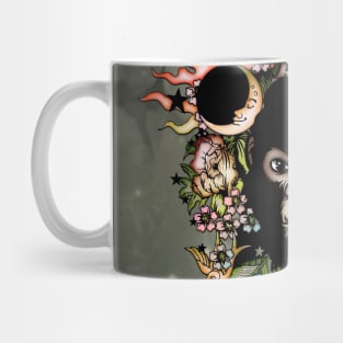 Wonderful gorilla with flowers Mug